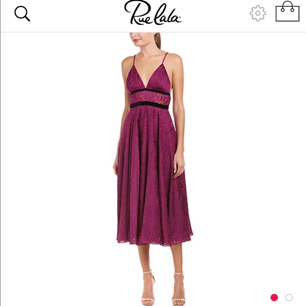 Jay Godfrey size 0 Plum Midi Dress